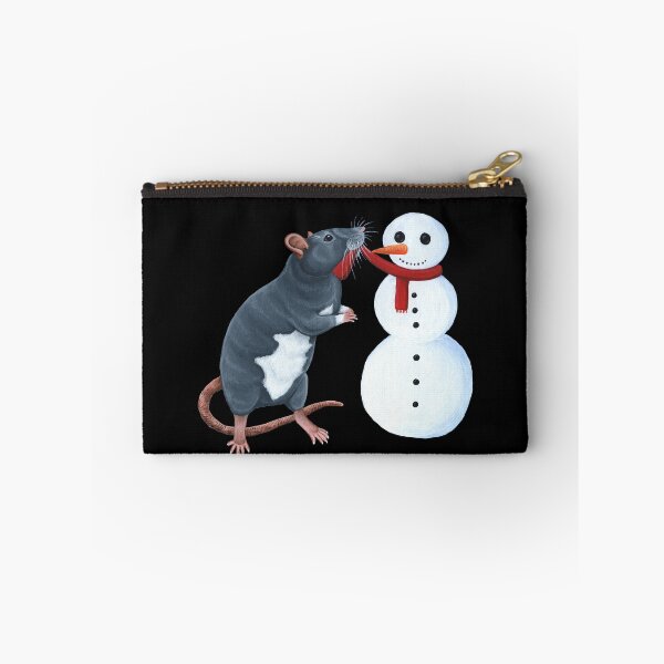 Item preview, Rat Building a Snowman designed and sold by WolfySilver.