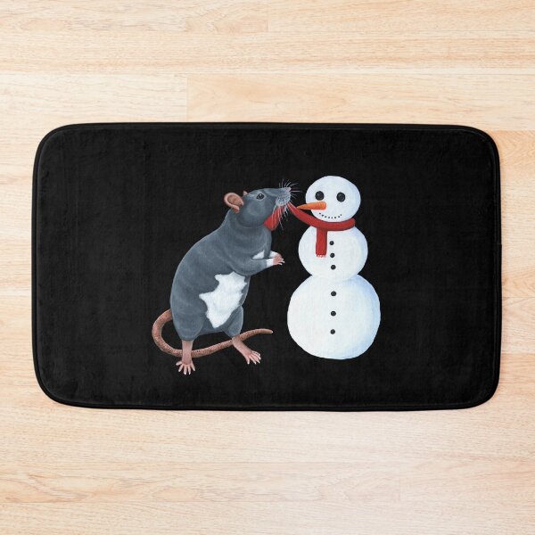 Item preview, Rat Building a Snowman designed and sold by WolfySilver.