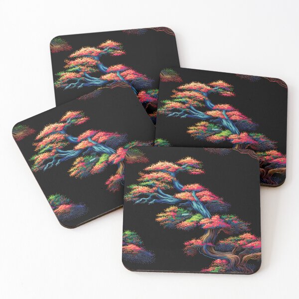Item preview, Bonsai Art :Pixel Pointillism 6 designed and sold by CareToCanvas.