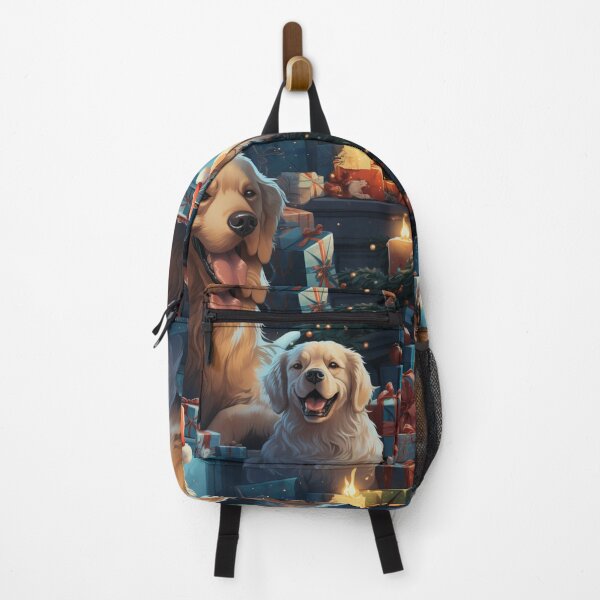 Item preview, Golden Retrievers in Santa's Workshop designed and sold by ShiningInDark.