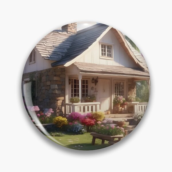 Item preview, English country house with flower garden designed and sold by Jayjaynaenae.