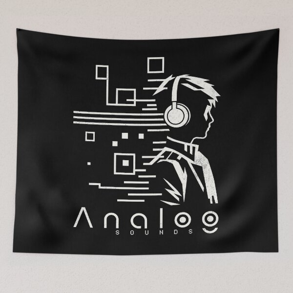 Item preview, Analog Sounds - Retro Minimal Geometric Synthesizer Music Graphic designed and sold by Urban-Alien.