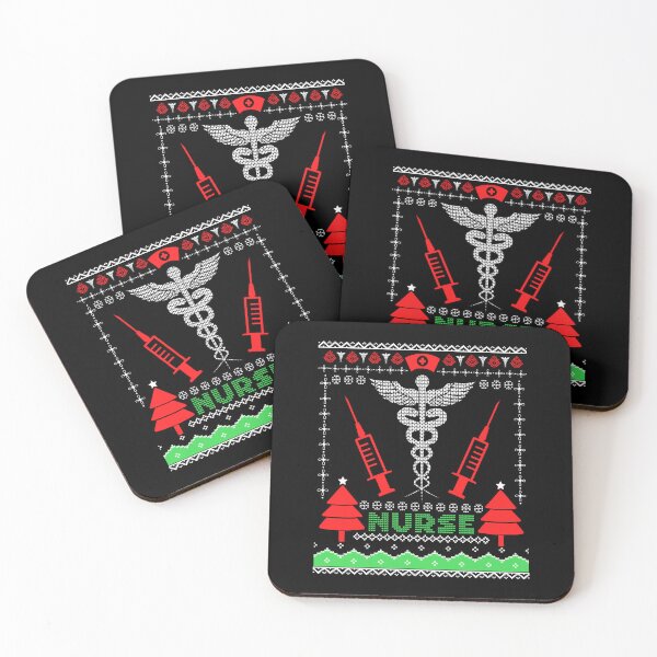 Item preview, Nurse Ugly Christmas Sweater designed and sold by RockBeeDesigns.