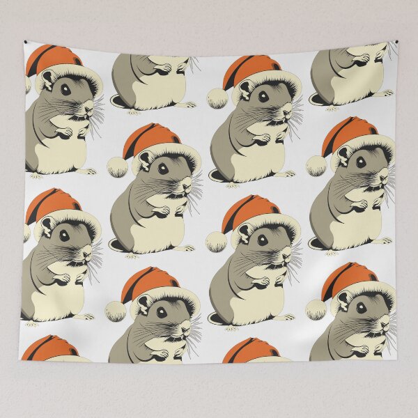 Item preview, Gerbil Jingle: Santa Hat Style designed and sold by EmeraldeaArt.