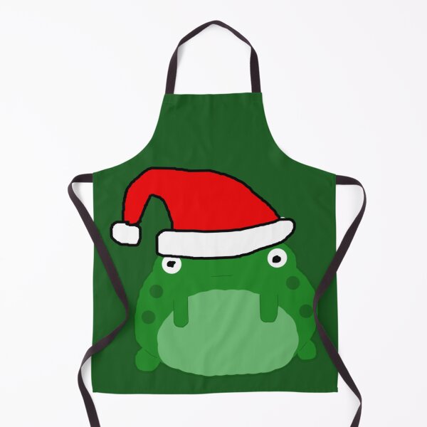 Item preview, poorly drawn christmas frog green background designed and sold by rj1776.