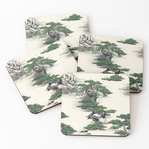 Item preview, Bonsai Art :Pixel Pointillism 10 designed and sold by CareToCanvas.