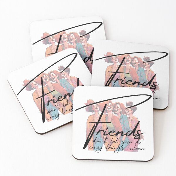 Item preview, Friends don't let you do crazy things alone sticker designed and sold by IDEON-23.