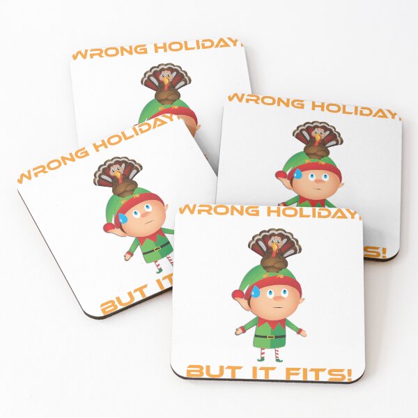 Item preview, Elf's Comical Turkey Hat - Chrismas Tee designed and sold by clevercraft58.