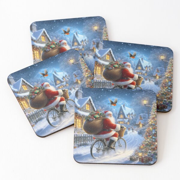 Item preview, SANTA VISITING MAGICAL VILLAGE designed and sold by SCOTTYBOYART.