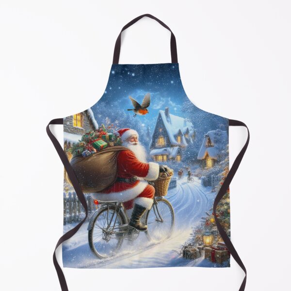 Item preview, SANTA VISITING MAGICAL VILLAGE designed and sold by SCOTTYBOYART.