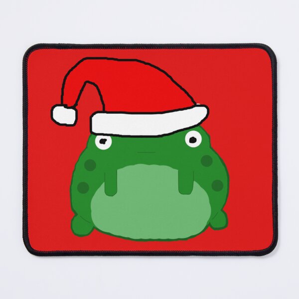 Item preview, poorly drawn christmas frog red background designed and sold by rj1776.
