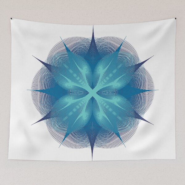 Item preview, CirclesOnCircle-2B [11110011-Blues-WB] designed and sold by LottMultimedia.