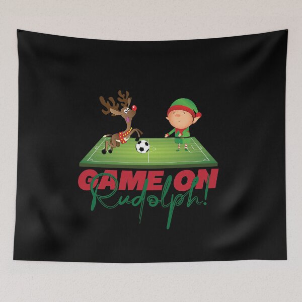 Item preview, Elves vs. Reindeer Christmas Soccer Tee designed and sold by clevercraft58.