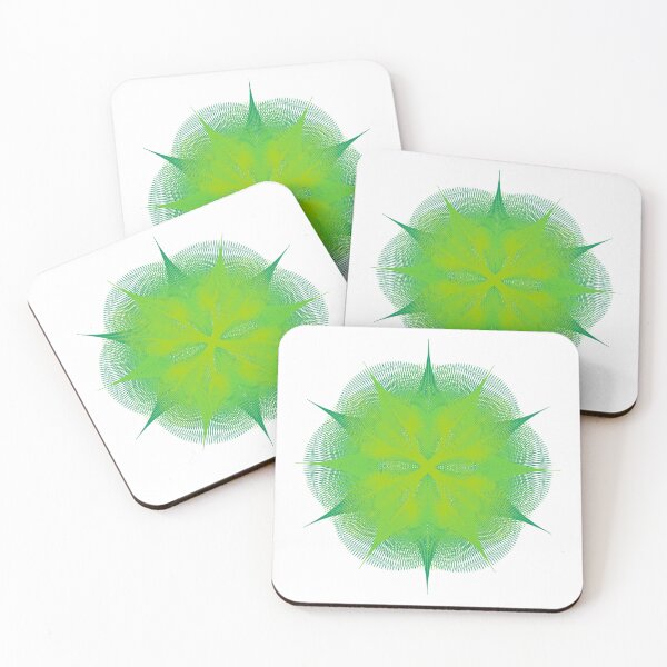 Item preview, CirclesOnCircle-2B [11110011-Greens-WB] designed and sold by LottMultimedia.