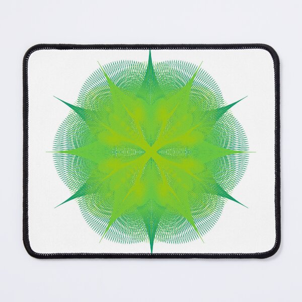 Item preview, CirclesOnCircle-2B [11110011-Greens-WB] designed and sold by LottMultimedia.