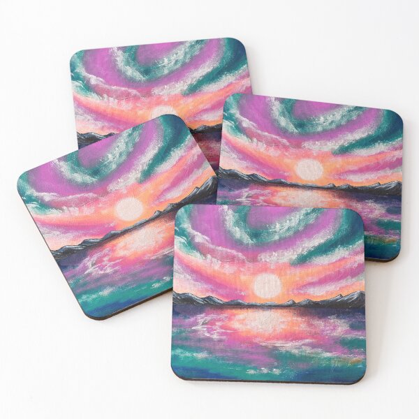 Item preview, Beautiful Vibrant Mountain Landscape with Sunset designed and sold by Katie Atkin.