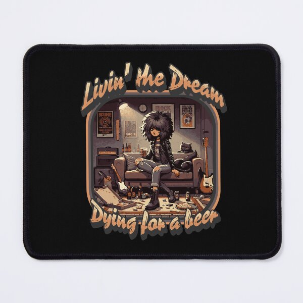 Item preview, Livin' the dream, Dying for a beer designed and sold by Retro-Rebellion.