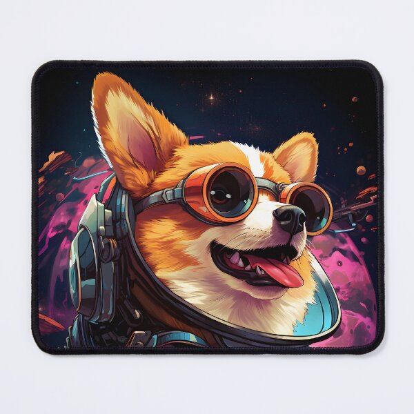 Item preview, Corgi in Space Funny Welsh Corgi Pembroke Dog Lover Cyberpunk designed and sold by SecretDicer.