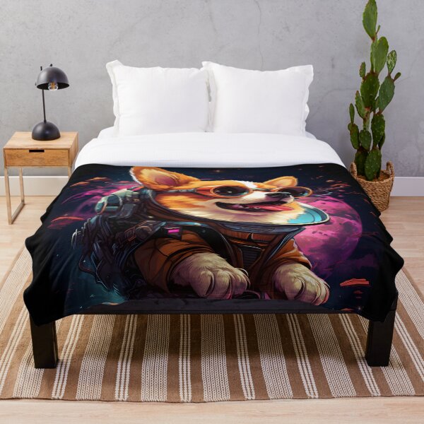Item preview, Corgi in Space Funny Welsh Corgi Pembroke Dog Lover Cyberpunk designed and sold by SecretDicer.