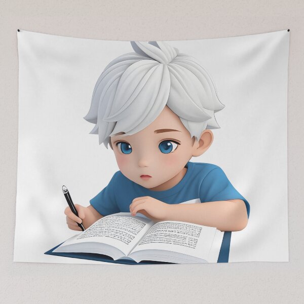 Item preview, Niño de dibujos animados 3D estudiando 1 designed and sold by Kulpi6147.