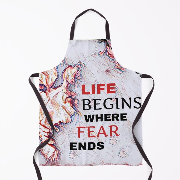 Item preview, Lion Half face Life begins where faer ends designed and sold by YLinDesign.