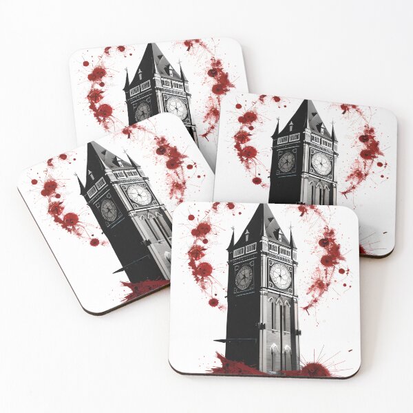 Item preview, A Blood splattered clocktower designed and sold by creative-cub.