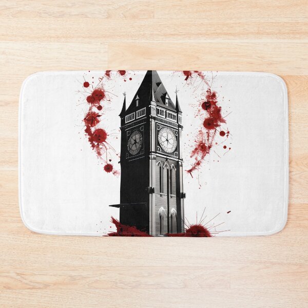 Item preview, A Blood splattered clocktower designed and sold by creative-cub.