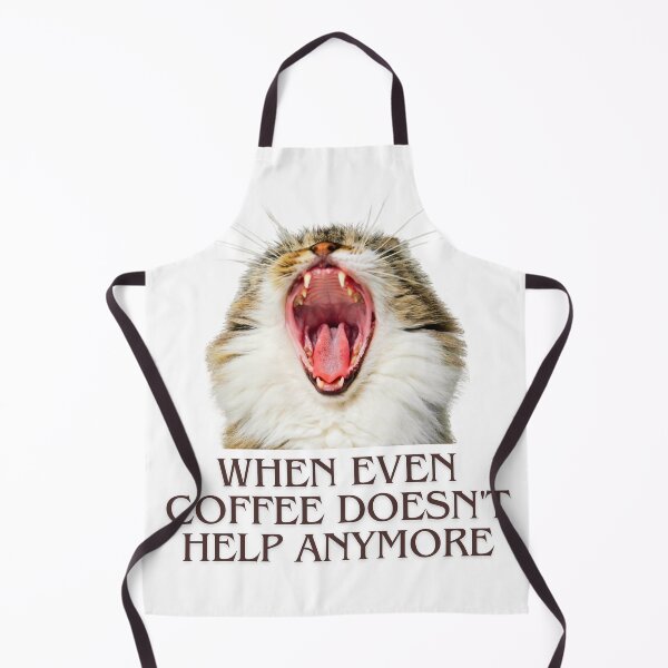 Item preview, Yawning cat | When even coffee doesn't help anymore | Cat lover designed and sold by Paydaypilot.