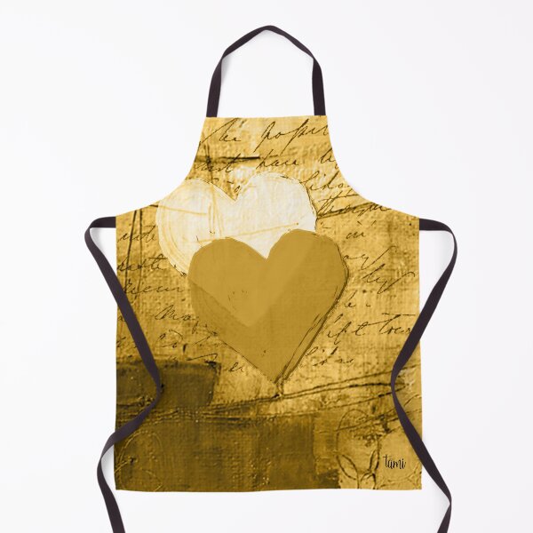 Item preview, Hearts on gold background, portrait designed and sold by a3-studio.
