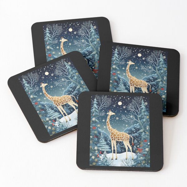 Item preview, Giraffe In The Snowy Night designed and sold by Michealfashion.
