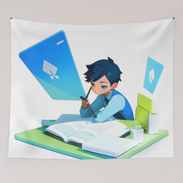 Item preview, Cartoon 3d boy studying 2 designed and sold by Kulpi6147.