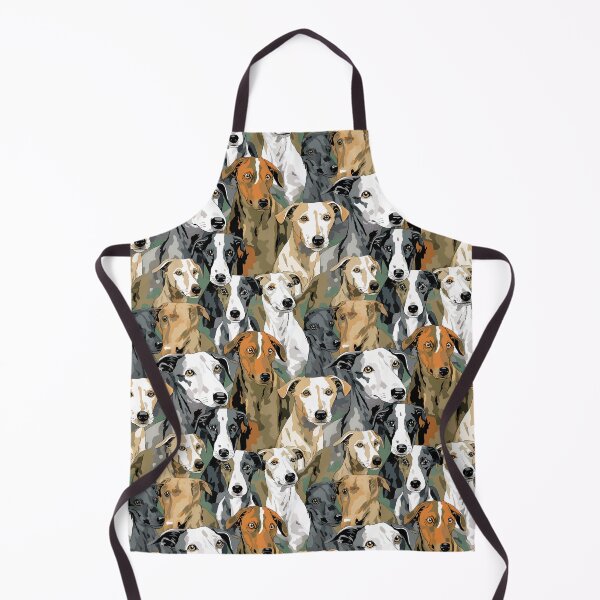 Item preview, Greyhound in camouflage pattern designed and sold by forget45studio.