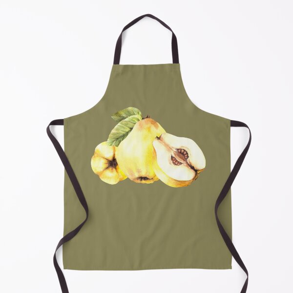 Item preview, Watercolor hand drawn composition of whole and cut quince fruits with leaves. Сlipart designed and sold by BartolArt.