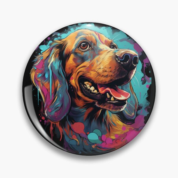 Item preview,  Colorful cute dog smiling dachsund  designed and sold by SkyEditor.