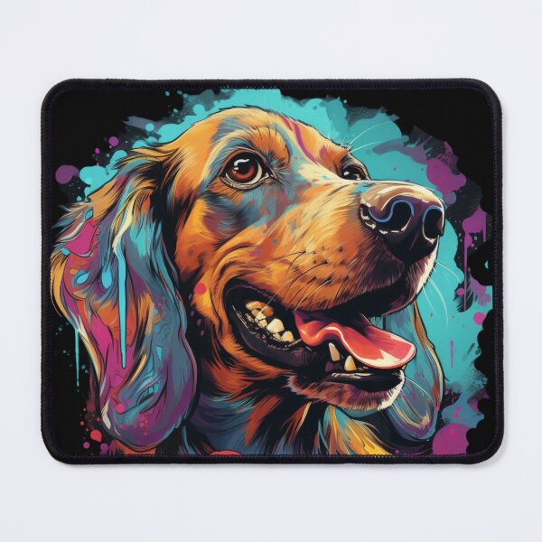Item preview, Colorful cute dog smiling dachsund designed and sold by SkyEditor.