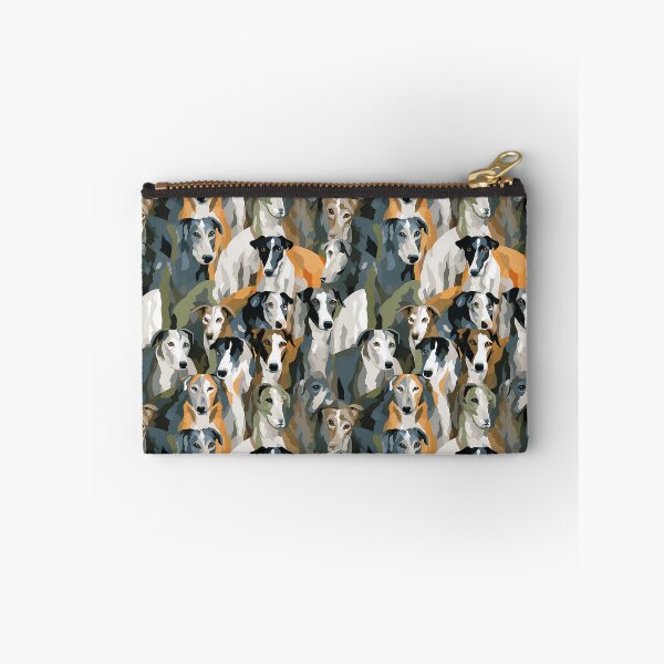 Item preview, Greyhound in camouflage pattern designed and sold by forget45studio.