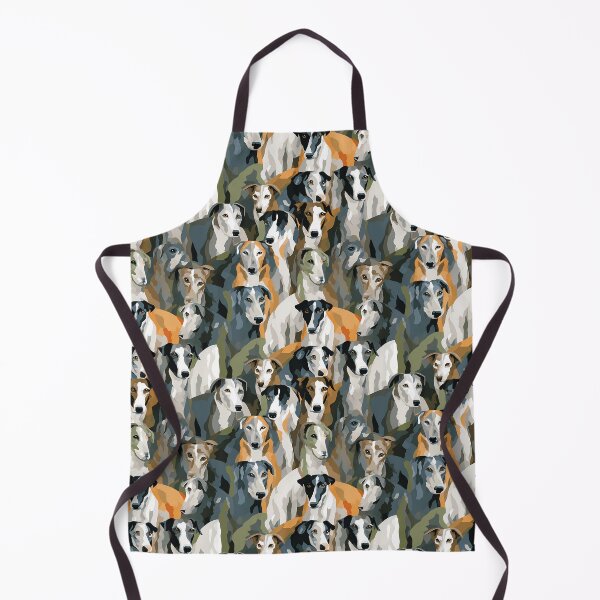 Item preview, Greyhound in camouflage pattern designed and sold by forget45studio.