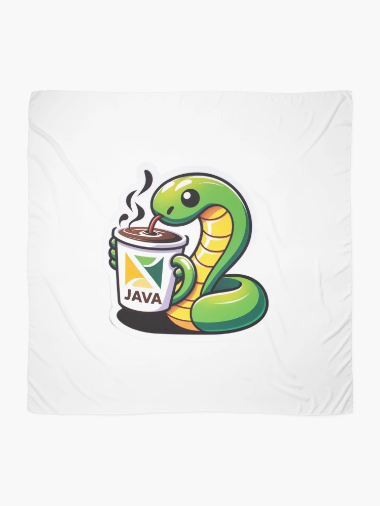 Thumbnail 2 of 3, Scarf, Java Brew Python designed and sold by pixeldigger.