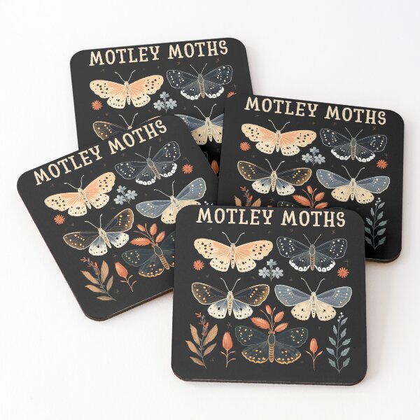 Item preview, Set Of Motley Moths And Flowers designed and sold by CosyTeal.