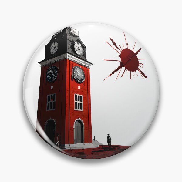 Item preview, A Blood red clocktower designed and sold by creative-cub.