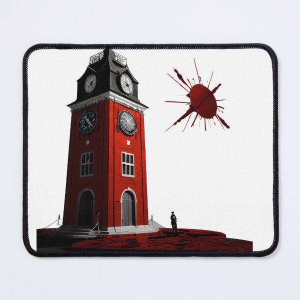Item preview, A Blood red clocktower designed and sold by creative-cub.