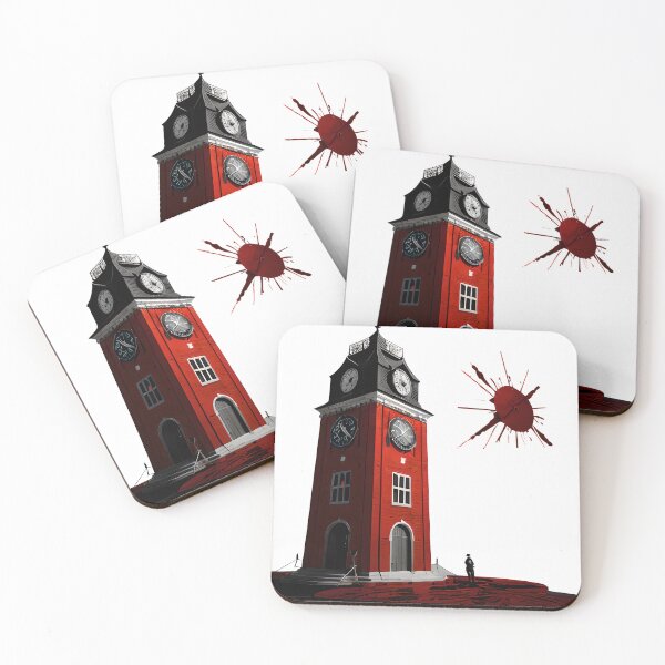 Item preview, A Blood red clocktower designed and sold by creative-cub.