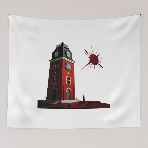 Item preview, A Blood red clocktower designed and sold by creative-cub.