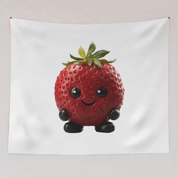 Item preview, Cute Kawaii Strawberry designed and sold by CuteopiaGallery.