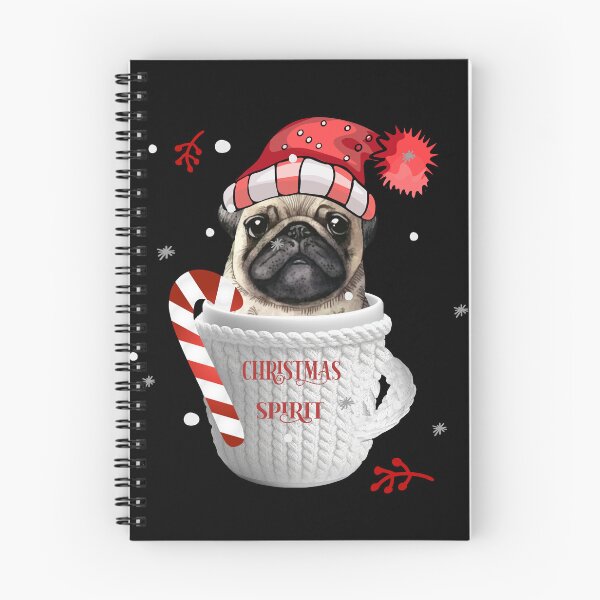 Item preview, Pug in a Christmas Cup: Festive Furry Joy designed and sold by Anastasiia Yurevych.