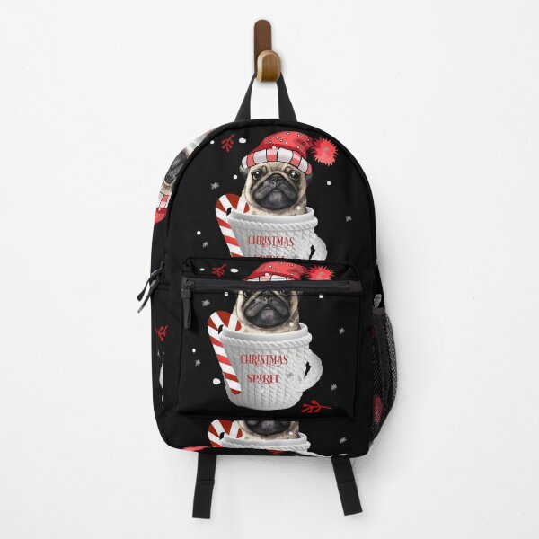 Item preview, Pug in a Christmas Cup: Festive Furry Joy designed and sold by Anastasiia Yurevych.
