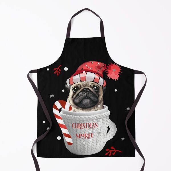 Item preview, Pug in a Christmas Cup: Festive Furry Joy designed and sold by Anastasiia Yurevych.