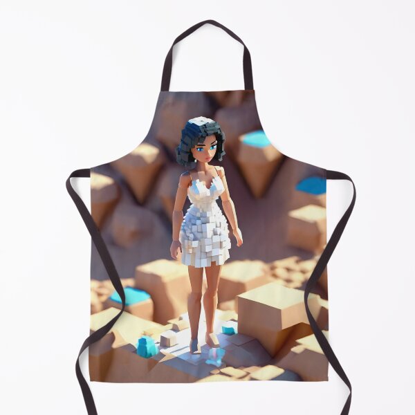 Item preview, doll looking girl wearing white mini dress standing amidst diamonds at the desert hills designed and sold by thebitsinc.