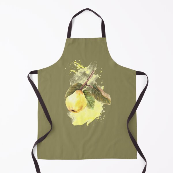 Item preview, Watercolor hand drawn composition Yellow ripe quince fruit, leaves hanging on a branch. Сlip art sticker designed and sold by BartolArt.
