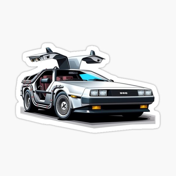 DeLorean Sticker